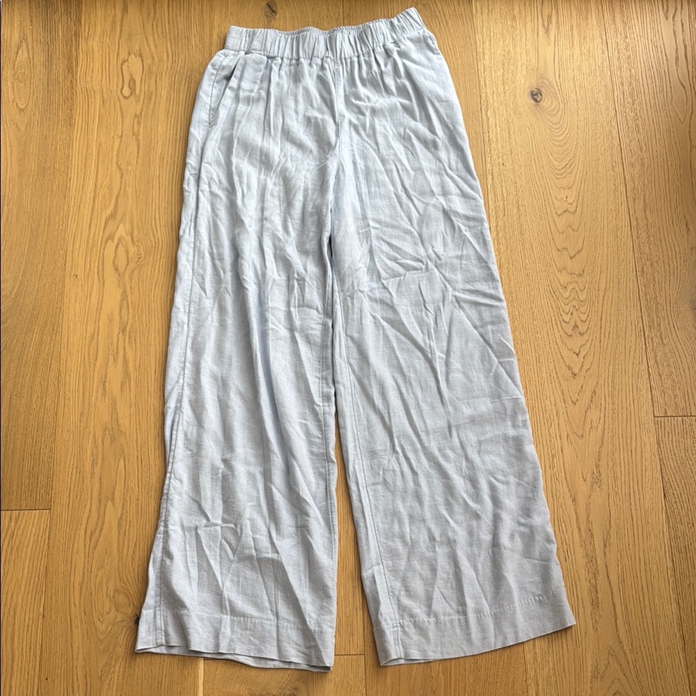 Abercrombie baby blue linen pants